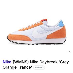 Nike Daybreak Sneakers - Orange, Blue, and White